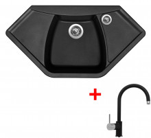 Sinks NAIKY 980 Pureblack + Vitalia GR 